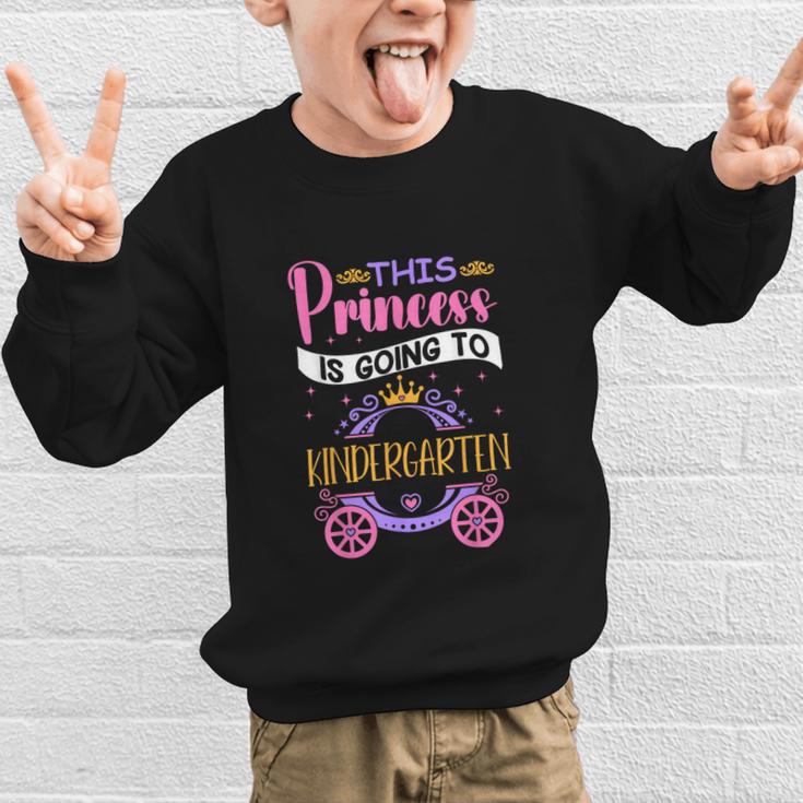 This Princess Is Going To Kindergarten Back To School Girl Graphic Kid Sweatshirt This Princess Is Going To Kindergarten Back To School Girl Graphic Kid Sweatshirt