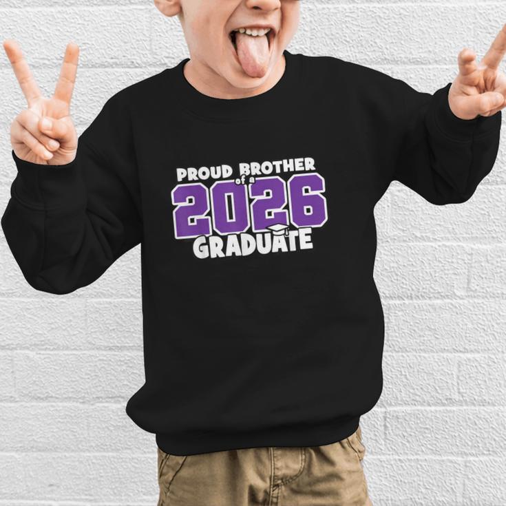 Proud Brother Of 2026 Graduate Matching Back To School P Graphic Kid Sweatshirt