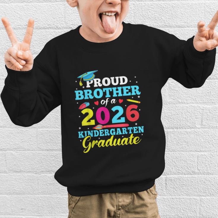 Proud Brother Of 2026 Kindergarten Graduate Back To School Graphic Kid Sweatshirt