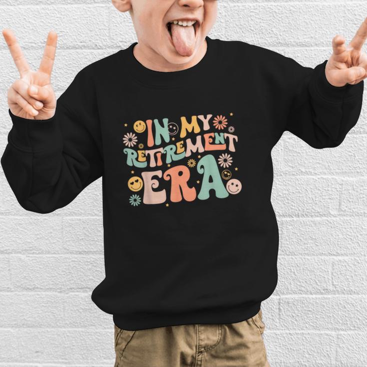 In My Retirememt Era Retro Back To School Graphic Kid Sweatshirt In My Retirememt Era Retro Back To School Graphic Kid Sweatshirt