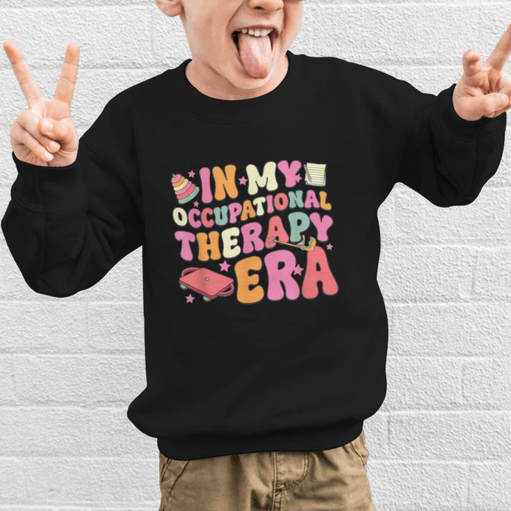 Retro In My Occupational Therapy Era OT OTA Back To School Graphic Kid Sweatshirt Retro In My Occupational Therapy Era OT OTA Back To School Graphic Kid Sweatshirt