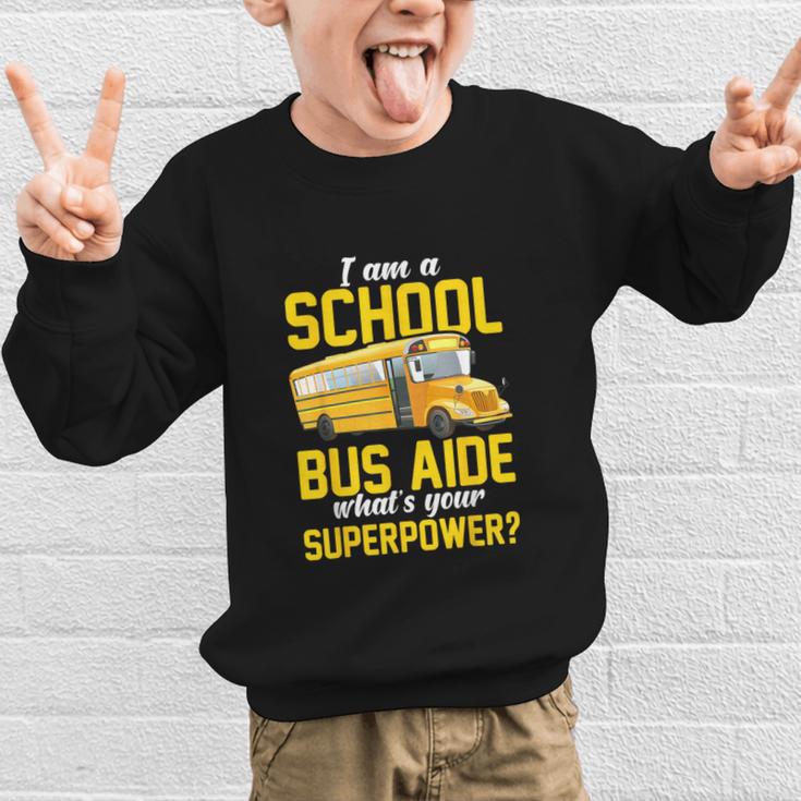 School Bus Aide Back To School Transport Bus Aide Graphic Kid Sweatshirt School Bus Aide Back To School Transport Bus Aide Graphic Kid Sweatshirt