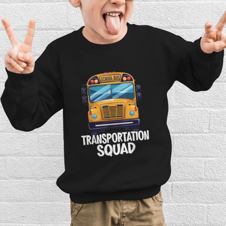 School Bus Driver Back To School Transportation Squad Graphic Kid Sweatshirt