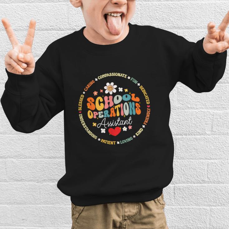 School Operations Assistant Back To School Appreciation Week Graphic Kid Sweatshirt School Operations Assistant Back To School Appreciation Week Graphic Kid Sweatshirt