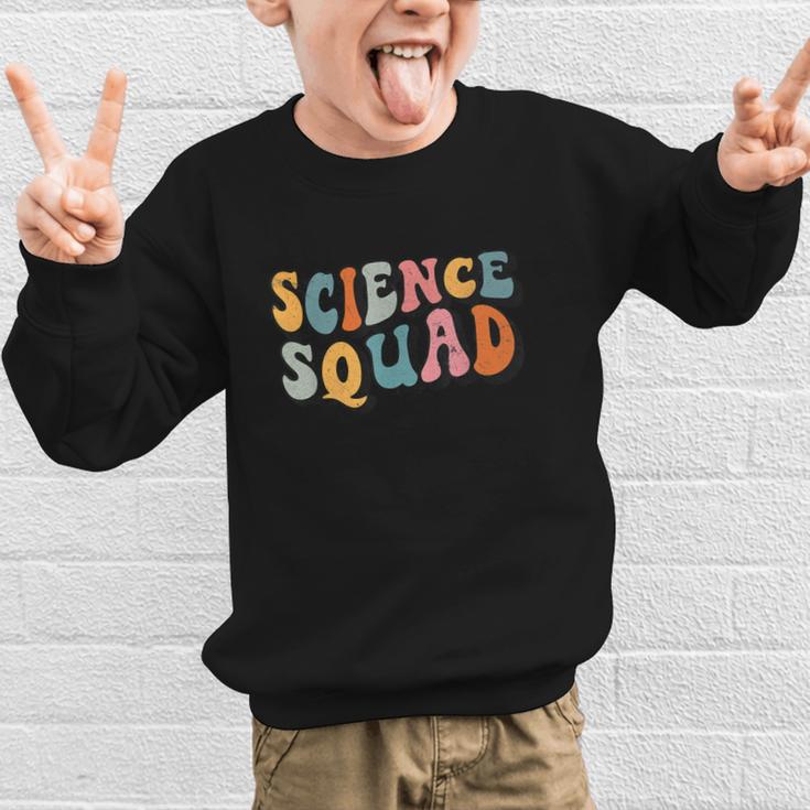Science Squad Retro Groovy Back To School Matching Teaching Graphic Kid Sweatshirt Science Squad Retro Groovy Back To School Matching Teaching Graphic Kid Sweatshirt