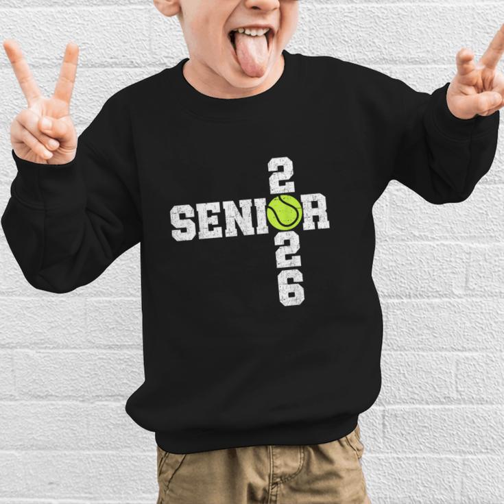 Senior Class Of 2026 Tennis Seniors Back To School 2026 Graphic Kid Sweatshirt Senior Class Of 2026 Tennis Seniors Back To School 2026 Graphic Kid Sweatshirt