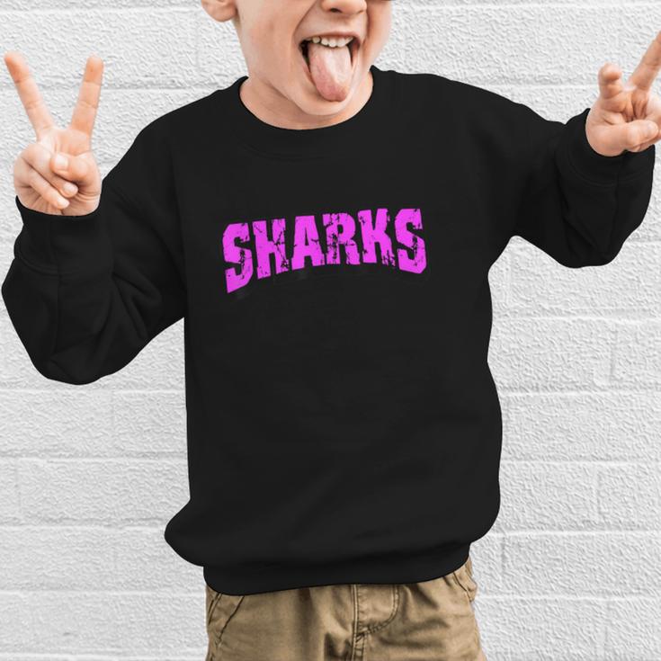 Sharks Back To School Spirit Pk Graphic Kid Sweatshirt Sharks Back To School Spirit Pk Graphic Kid Sweatshirt