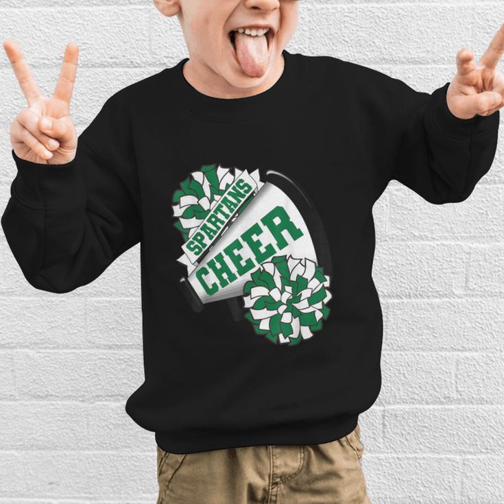 Spartans Cheer Back To School Cheerleading Spirit G Graphic Kid Sweatshirt Spartans Cheer Back To School Cheerleading Spirit G Graphic Kid Sweatshirt