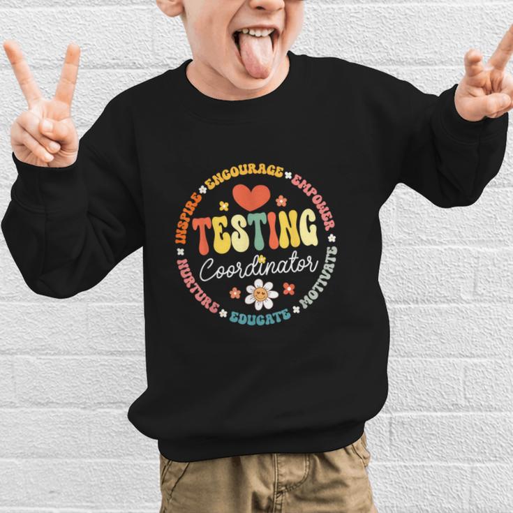 Testing Coordinator Appreciation Week Back To School Graphic Kid Sweatshirt Testing Coordinator Appreciation Week Back To School Graphic Kid Sweatshirt