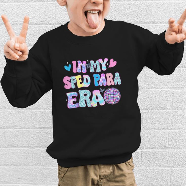 Tie Dye Leopard Back To School In My Sped Para Era Graphic Kid Sweatshirt Tie Dye Leopard Back To School In My Sped Para Era Graphic Kid Sweatshirt