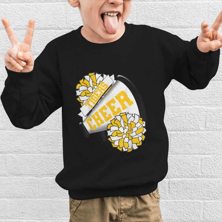 Tigers Cheer Back To School Cheerleading Spirit GY Graphic Kid Sweatshirt Tigers Cheer Back To School Cheerleading Spirit GY Graphic Kid Sweatshirt