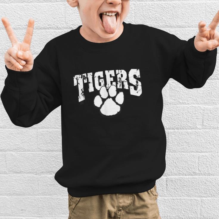 Tigers School Spirit Back To School B Graphic Kid Sweatshirt