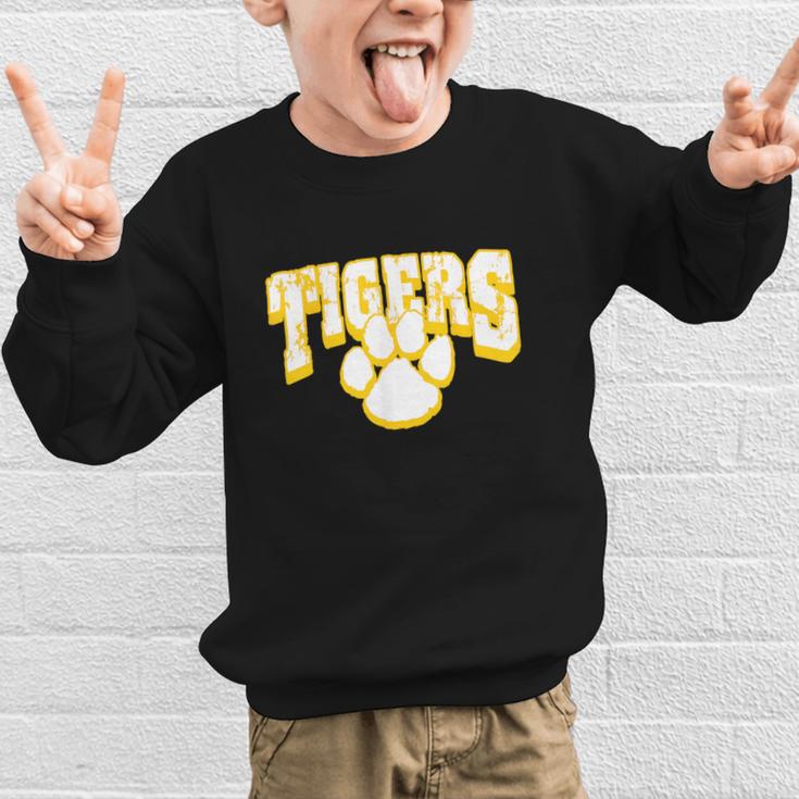 Tigers School Spirit Back To School Y Graphic Kid Sweatshirt Tigers School Spirit Back To School Y Graphic Kid Sweatshirt