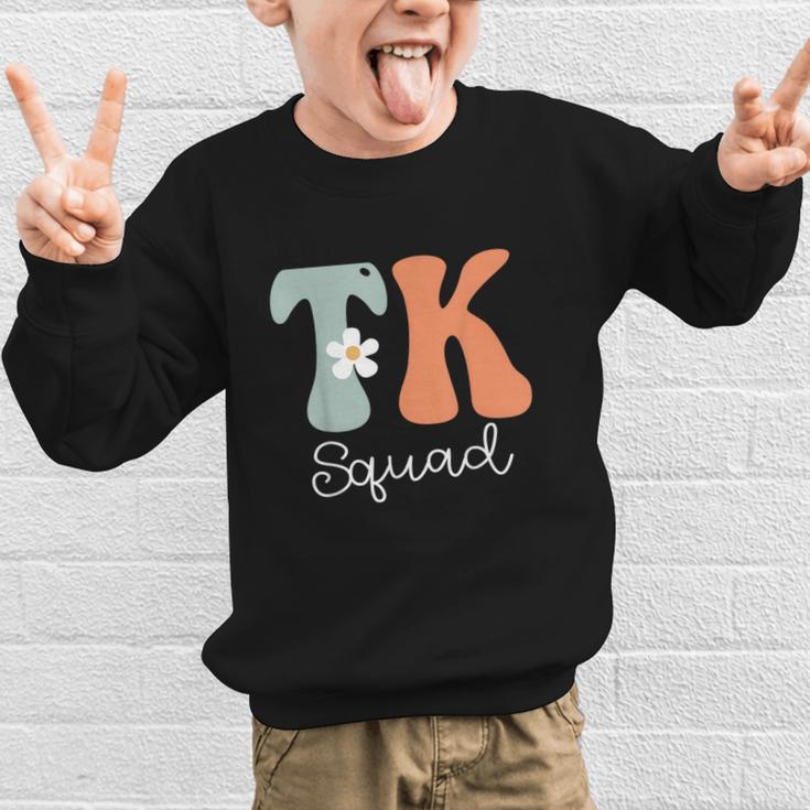 TK Squad Groovy Women Appreciation Day Hello Back To School Graphic Kid Sweatshirt TK Squad Groovy Women Appreciation Day Hello Back To School Graphic Kid Sweatshirt