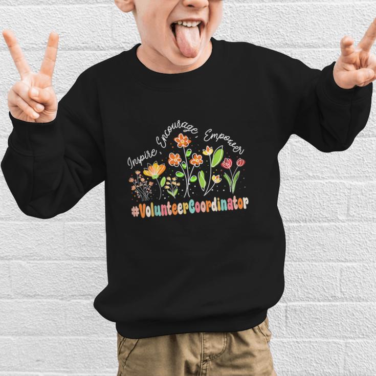 Volunteer Coordinator Appreciation Week Back To School Graphic Kid Sweatshirt Volunteer Coordinator Appreciation Week Back To School Graphic Kid Sweatshirt