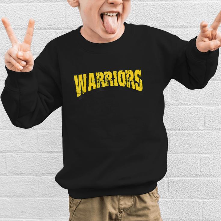 Warriors Back To School Spirit GY Graphic Kid Sweatshirt Warriors Back To School Spirit GY Graphic Kid Sweatshirt