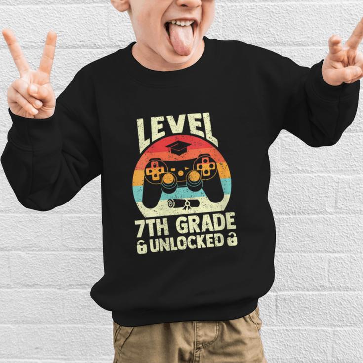 Women's Level 7th Grade Unlocked Back To School 7th Grade Boys Graphic Kid Sweatshirt Women's Level 7th Grade Unlocked Back To School 7th Grade Boys Graphic Kid Sweatshirt