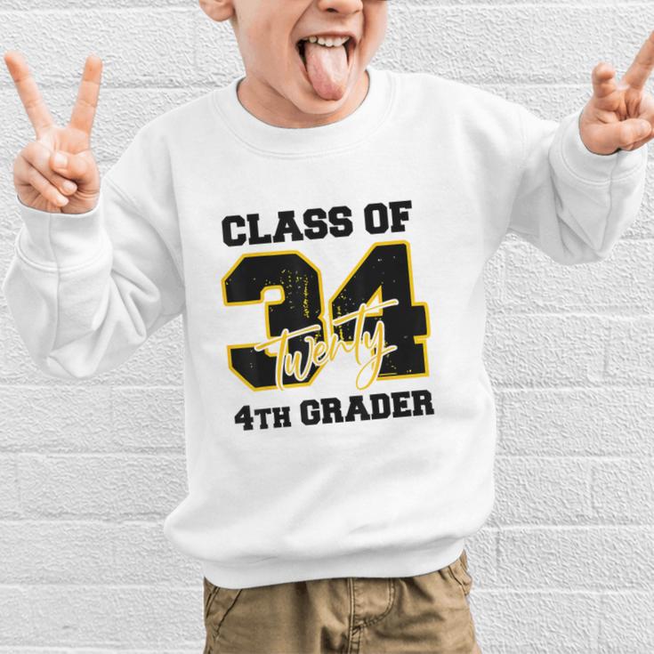 Class Of 2034 4th Grader Elementary School Back To School Graphic Kid Sweatshirt Class Of 2034 4th Grader Elementary School Back To School Graphic Kid Sweatshirt