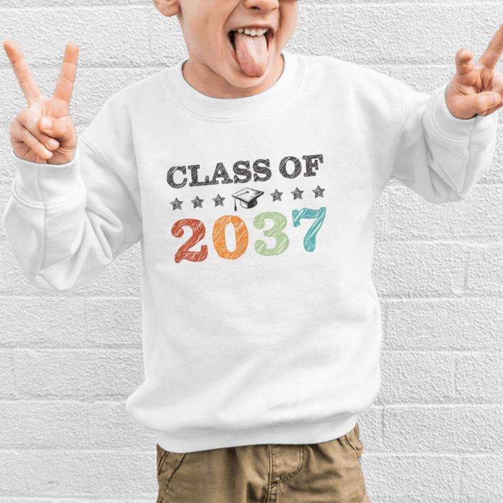 Class Of 2037 Grow With Me Back To School Graduation Graphic Kid Sweatshirt Class Of 2037 Grow With Me Back To School Graduation Graphic Kid Sweatshirt
