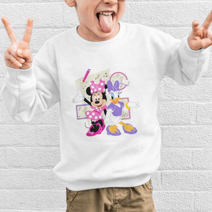 Disney Minnie & Daisy Back To School Best Friends BFFs Graphic Kid Sweatshirt Disney Minnie & Daisy Back To School Best Friends BFFs Graphic Kid Sweatshirt