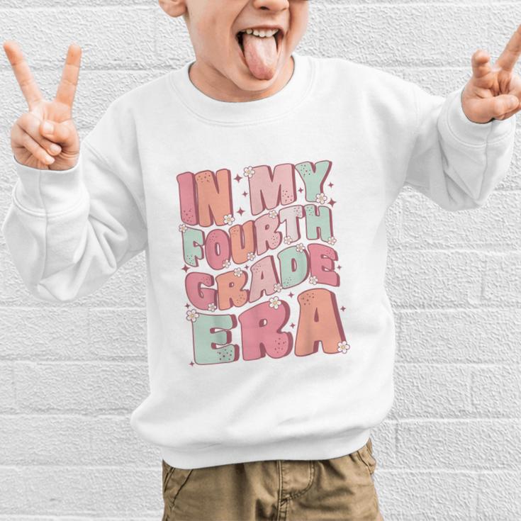 In My Fourth Grade Era Cute Groovy 4th Grade Back To School Graphic Kid Sweatshirt In My Fourth Grade Era Cute Groovy 4th Grade Back To School Graphic Kid Sweatshirt