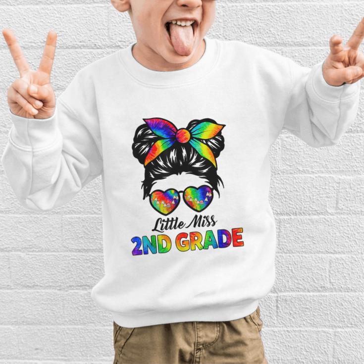 Girls Second Grade Back To School Cute Little Miss 2nd Grade Graphic Kid Sweatshirt Girls Second Grade Back To School Cute Little Miss 2nd Grade Graphic Kid Sweatshirt