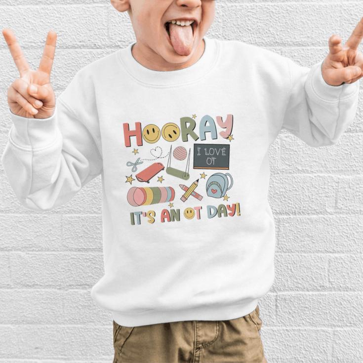 Hooray It’s An OT Day Occupational Therapy Back To School Premium Tri-Blend Graphic Kid Sweatshirt Hooray It’s An OT Day Occupational Therapy Back To School Premium Tri-Blend Graphic Kid Sweatshirt