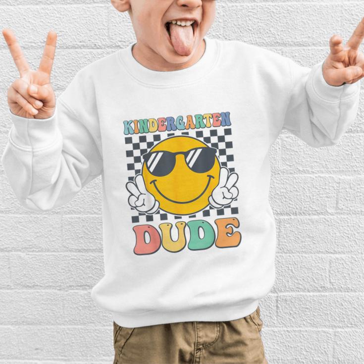 Kindergarten Dude First Day Of Kindergarten Back To School Graphic Kid Sweatshirt