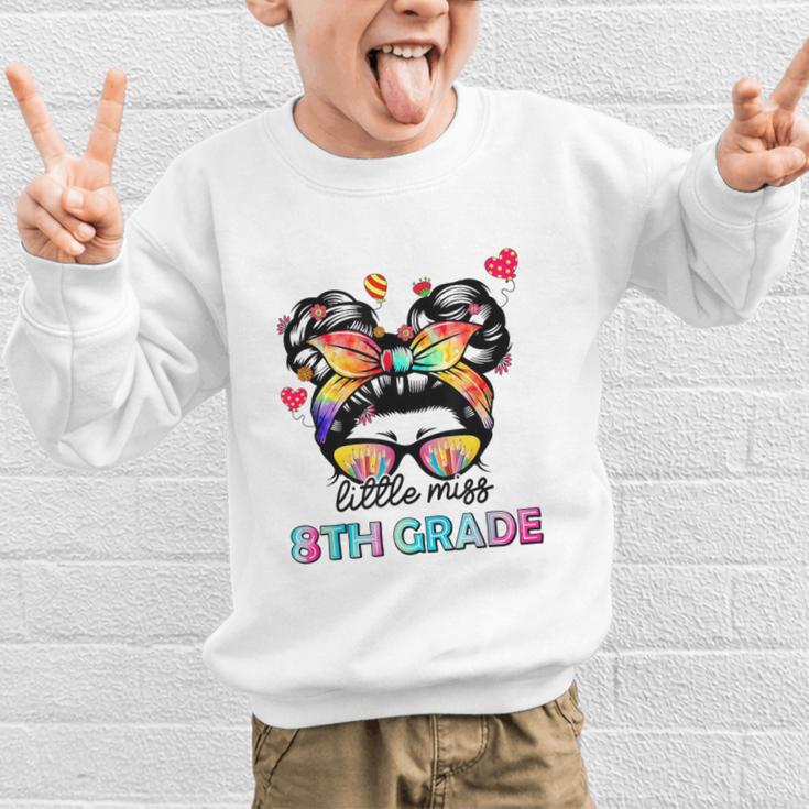 Little Miss Eighth Grade Back To School 8th Grade Girls Graphic Kid Sweatshirt Little Miss Eighth Grade Back To School 8th Grade Girls Graphic Kid Sweatshirt