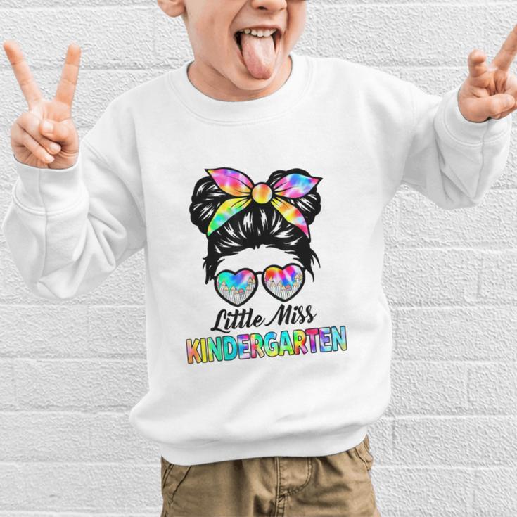 Little Miss KINDERGARTEN First Day Back To School Girls Kids Graphic Kid Sweatshirt Little Miss KINDERGARTEN First Day Back To School Girls Kids Graphic Kid Sweatshirt