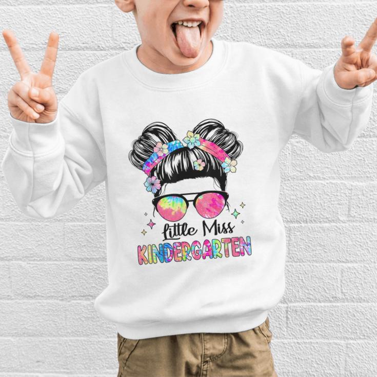 Little Miss Kindergarten Girls Kids Back To School Kinder Graphic Kid Sweatshirt Little Miss Kindergarten Girls Kids Back To School Kinder Graphic Kid Sweatshirt