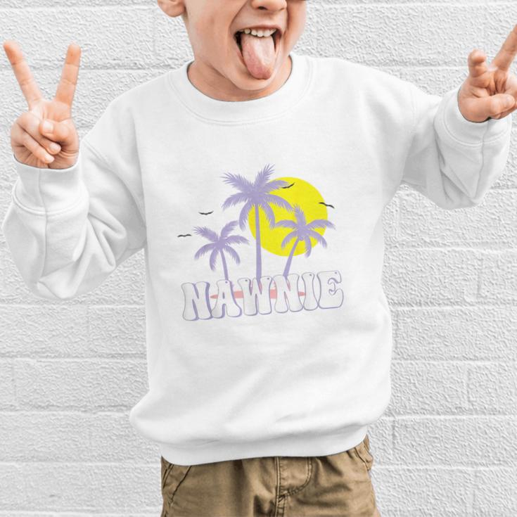 Nawnie Vintage Women Appreciation Day Hello Back To School Graphic Kid Sweatshirt
