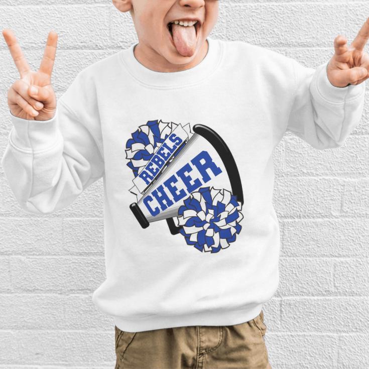 Rebels Cheer Back To School Cheerleading Spirit B Premium Tri-Blend Graphic Kid Sweatshirt
