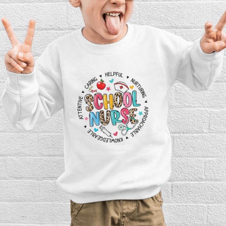 School Nurse Appreciation Back To School Nurse For Women Graphic Kid Sweatshirt School Nurse Appreciation Back To School Nurse For Women Graphic Kid Sweatshirt