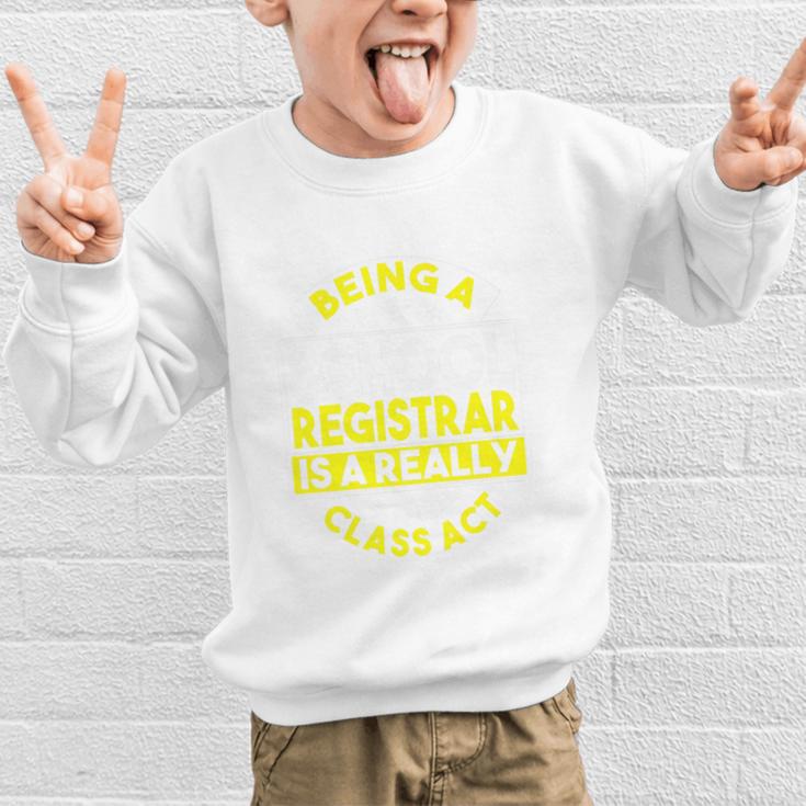 School Registry Student Enrollment Back To School Registrar Premium Graphic Kid Sweatshirt School Registry Student Enrollment Back To School Registrar Premium Graphic Kid Sweatshirt