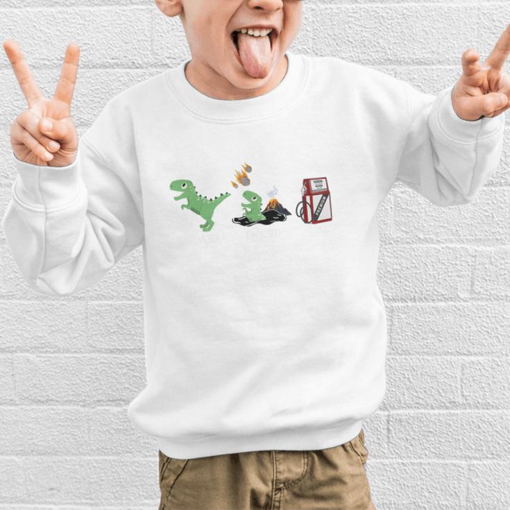 Solid Liquid Gas Dinosaur Back To School Premium Tri-Blend Graphic Kid Sweatshirt Solid Liquid Gas Dinosaur Back To School Premium Tri-Blend Graphic Kid Sweatshirt