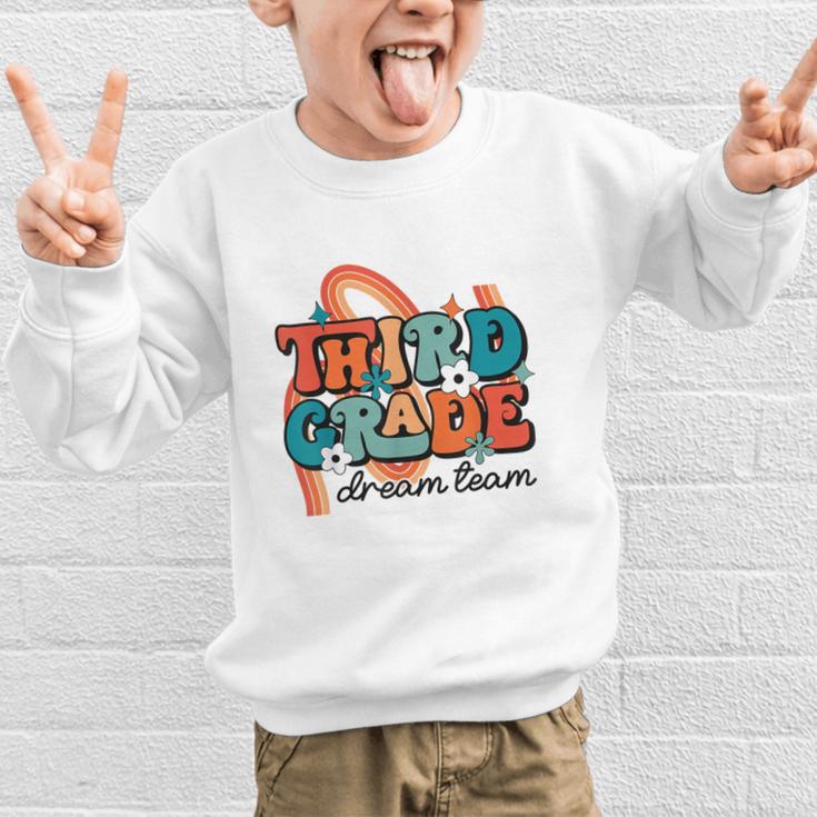 Third Grade Dream Team 1st Day Of 3rd Grade Back To School Graphic Kid Sweatshirt Third Grade Dream Team 1st Day Of 3rd Grade Back To School Graphic Kid Sweatshirt