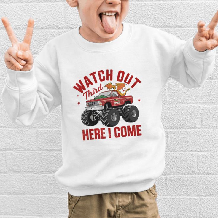Watch Out Third Here I Came Dragon Back To School Summer Tee Graphic Kid Sweatshirt Watch Out Third Here I Came Dragon Back To School Summer Tee Graphic Kid Sweatshirt