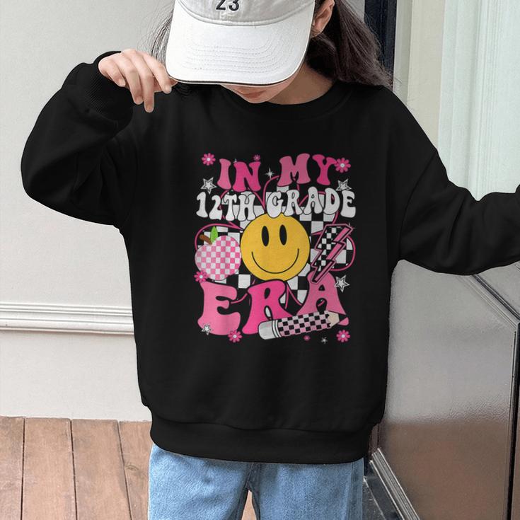 In My 12th Grade Era First Day Of School Back To School Girl Graphic Kid Sweatshirt
