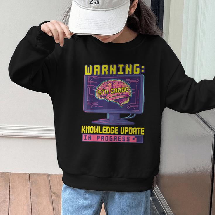 6th Grade Back To School Sixth Grade Smart Boys Computer Graphic Kid Sweatshirt