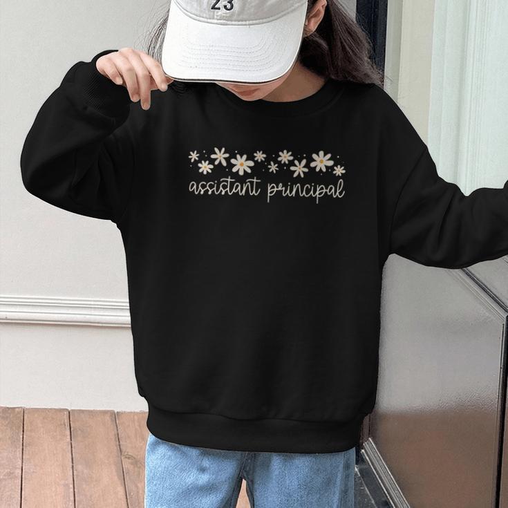 Assistant Principal Appreciation Flower Daisy Back To School Graphic Kid Sweatshirt