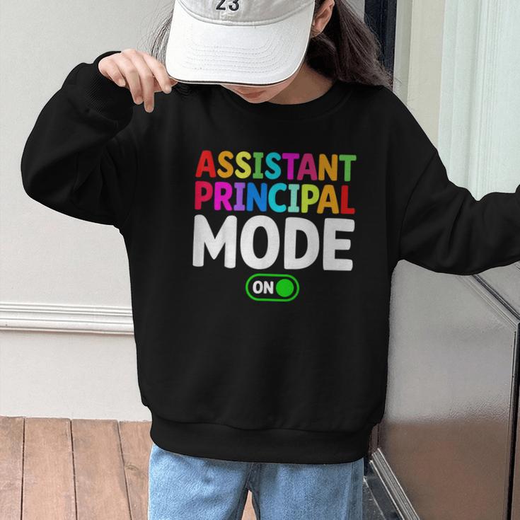 Assistant Principal Mode On Back To School Vice Principals Graphic Kid Sweatshirt