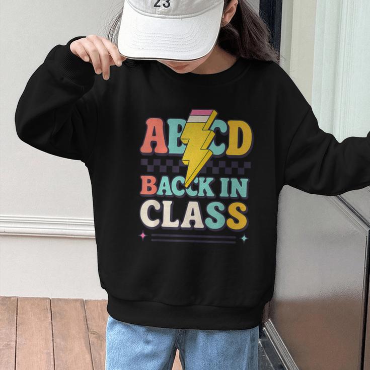 Back To School ABCD Back In Class Graphic Kid Sweatshirt