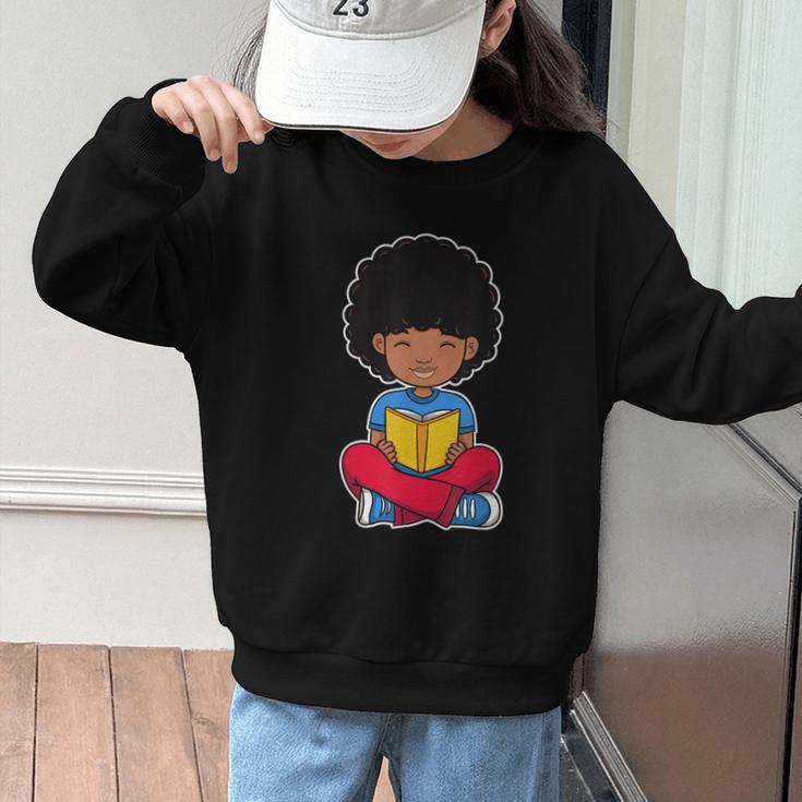 Back To School Afro African American Boy Student Graphic Kid Sweatshirt Back To School Afro African American Boy Student Graphic Kid Sweatshirt