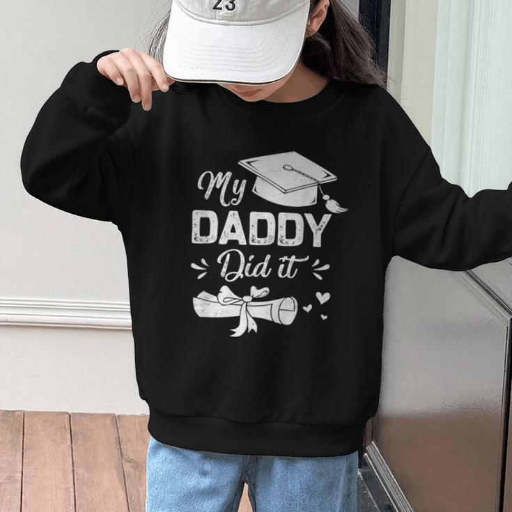 Back To School My Daddy Did It Graduation Proud Dad Graduated Small Graphic Kid Sweatshirt Back To School My Daddy Did It Graduation Proud Dad Graduated Small Graphic Kid Sweatshirt