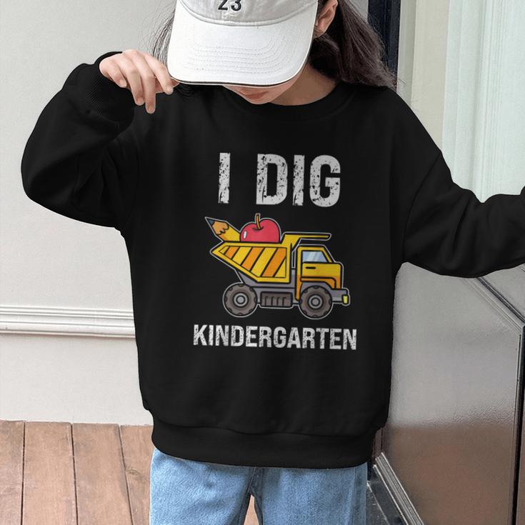Back To School I Dig Kindergarten Dumping Truck Boys Girls Graphic Kid Sweatshirt Back To School I Dig Kindergarten Dumping Truck Boys Girls Graphic Kid Sweatshirt
