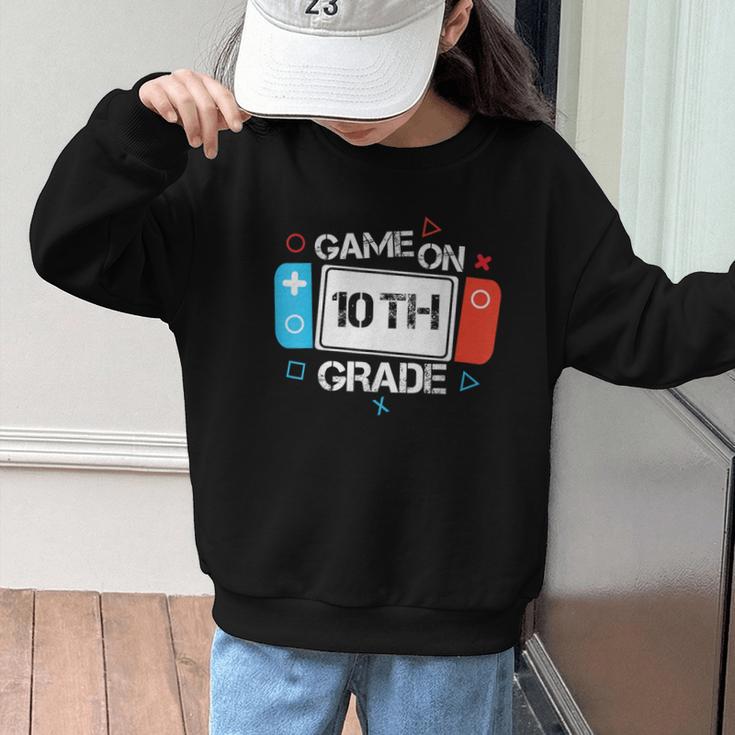 Back To School Game On 10th Grade Gamer Kids Boys Girl Graphic Kid Sweatshirt Back To School Game On 10th Grade Gamer Kids Boys Girl Graphic Kid Sweatshirt
