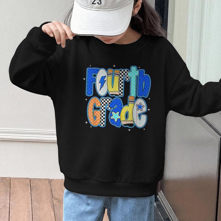 Back To School Hello Fourth Grade Team 4th Grade Boy Girl Graphic Kid Sweatshirt Back To School Hello Fourth Grade Team 4th Grade Boy Girl Graphic Kid Sweatshirt