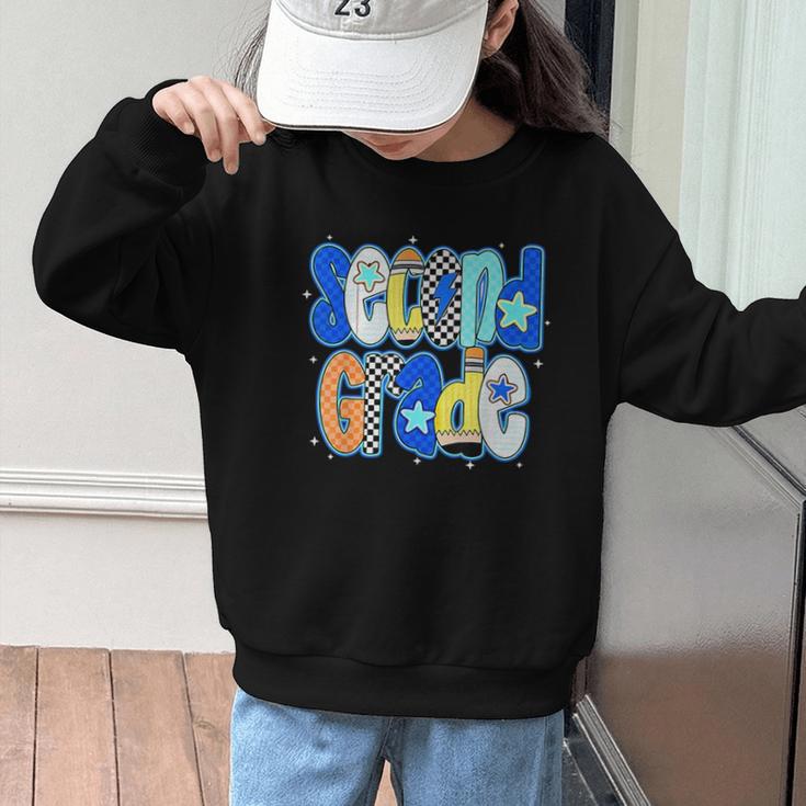 Back To School Hello Second Grade Team 2nd Grade Boy Girl Graphic Kid Sweatshirt Back To School Hello Second Grade Team 2nd Grade Boy Girl Graphic Kid Sweatshirt