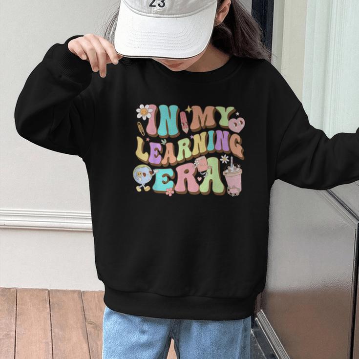 Back To School In My Learning Era Student Pre-K Kindergarten Graphic Kid Sweatshirt Back To School In My Learning Era Student Pre-K Kindergarten Graphic Kid Sweatshirt